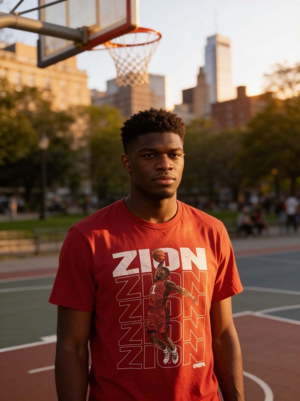 500 LEVEL Zion Williamson Repeat Graphic T-Shirt Red